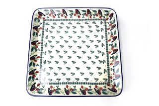 583 Bunzlau Vierkante Serveerschaal 28x28cm 1257X Serveerschalen